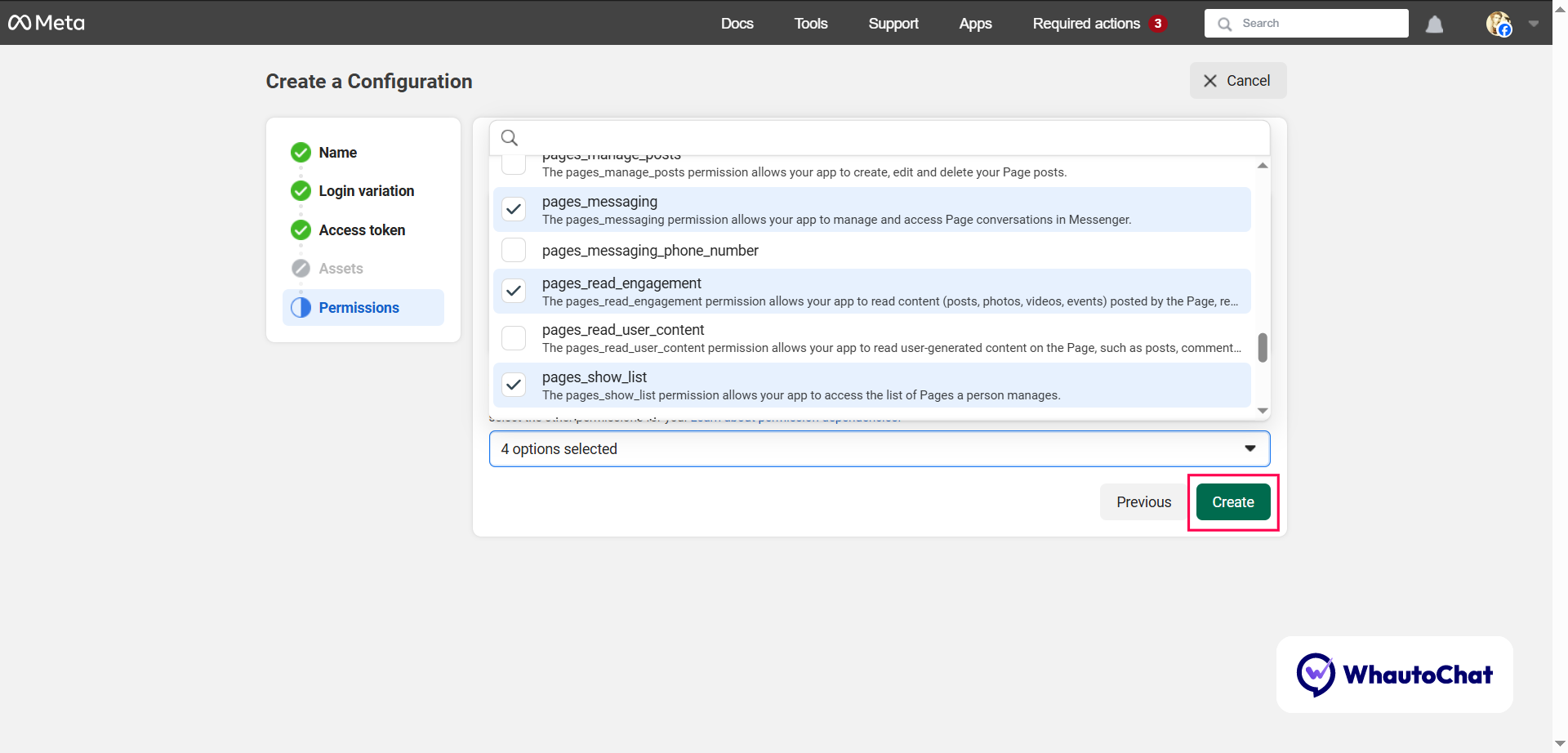 Messenger Permissions